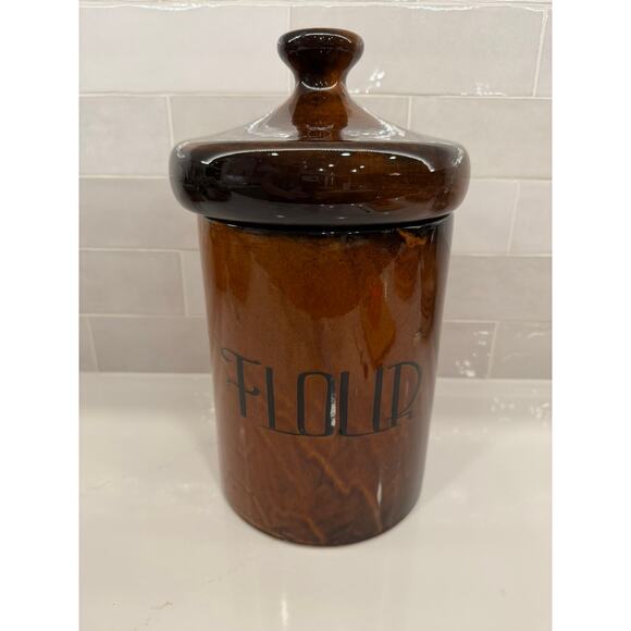 MCM Holiday Designs Flour Canister Mushroom Top - Picture 1 of 8